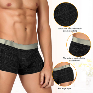 Sous-vêtements solides pour hommes, ODM Logo, <span class=keywords><strong>sexy</strong></span> et caleçons de haute qualité pour beaux hommes, vente à chaud - Product Image 2