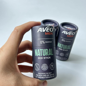 หลอดกระดาษคราฟท์สีขาวพิมพ์โลโก้ตามสั่ง แบบดันขึ้นได้ สำหรับบรรจุภัณฑ์แบบแท่ง เช่น ครีมกันแดด ลิปบาล์ม โรลออน - Product Image 6