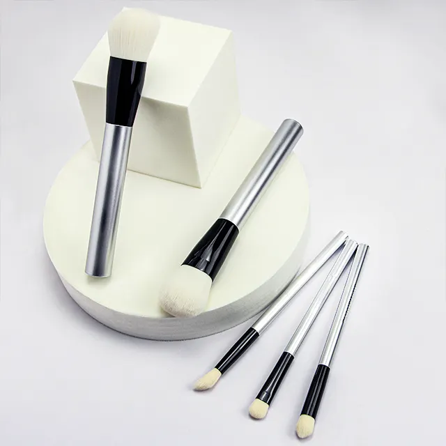 High Quality 5Pcs Vegan Makeup Brushes Cosmetic Beauty Kit Professional Private Label Makeup Brush Set