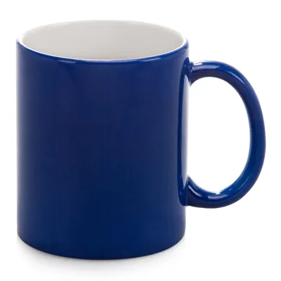 Taza de café mágica de cerámica con revestimiento cambiante, de 11oz tazas personalizadas, Color azul