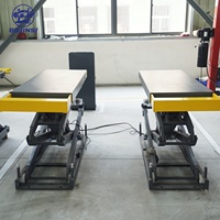 Plateforme élévatrice double ciseaux robuste 4000 kg à commande électrique et hydraulique, à plateforme extensible, pour véhicules, directement de l'usine