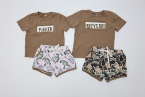 Qingli OEM Custom Cool boy's Clothing set nome pantaloncini a mano con tasca e coulisse senza tariffa - Product Image 5