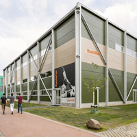 Structure de basket-ball intérieure en acier, assemblage d'essai en usine, certifiée ISO9001, usine d'inspection