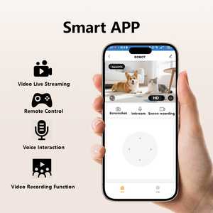 New Pet <span class=keywords><strong>Intelligent</strong></span> Interactive Katzen spielzeug App Steuert mobile hoch auflösende Kamera und Laser Interactive Plastic <span class=keywords><strong>Dog</strong></span> Toy - Product Image 3