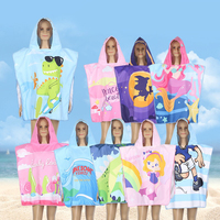 Serviette de plage à capuche pour enfants en microfibre de daim à séchage rapide, poncho de surf, cape pour enfants, vente chaude