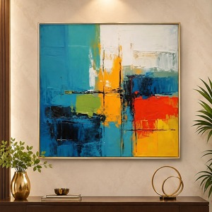 Pintura hecha a mano, obra de arte abstracta, arte paisajístico original moderno, lienzo pintado a mano - Product Image 1