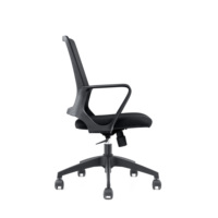 Chaise de bureau ergonomique en maille écologique, respirante, pivotante, pour conférence et école, réglable en hauteur, avec coussin en éponge épaisse