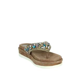 Sandalias de Plataforma Cinzia Soft Donna Infradito Taupe para Mujer, con Tacón - Product Image 4