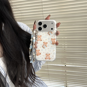 เคสลายหมีน่ารักแบบสองชั้นเคลือบฟรอสต์สำหรับ iPhone17ProMax 16 15 14 - Product Image 1