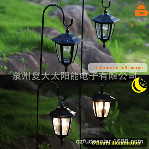 Lámpara Solar de Jardín Hexagonal LED para Exteriores con Panel Solar, Resistente al Agua, Independiente - Product Image 4