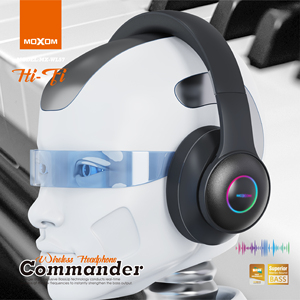<span class=keywords><strong>Cuffie</strong></span> Wireless MOXOM Commander con Audio Hi-Fi, Suono Stereo di Alta Qualità e Cuscinetti Super Morbidi - Product Image 2
