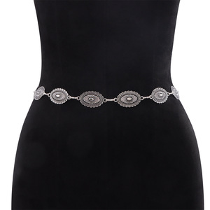 โซ่คาดเอวเงินทิเบตแบบวินเทจสำหรับผู้หญิง พร้อมจี้ห้อยสำหรับใส่ทุกวัน - Product Image 2