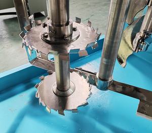 Cina Polyc automatico idraulico a tre alberi macchina macchina macchina per mastice da parete per colla adesiva sigillante siliconico - Product Image 3