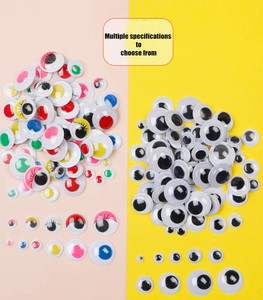 <span class=keywords><strong>Ojos</strong></span> Móviles de Plástico Negro para Manualidades, <span class=keywords><strong>Ojos</strong></span> Googly de Plástico en Varios Tamaños, Accesorios para Muñecos de Animales - Product Image 5