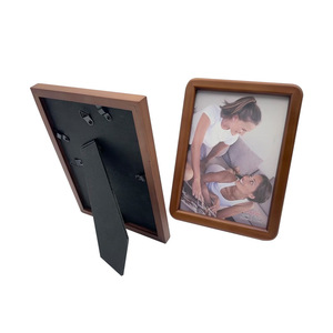 Custom Solid Wood <b>Photo</b> <b>Frame</b> Rectangle Brown Handmade Home Desktop Decor Gift - Product Image 3