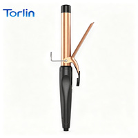 Torlin Keramik Curling Iron 1 Inci 42W PTC Pemanas Cepat Alat Pengeriting Rambut 9 Tingkat LCD 140-220C Tegangan Ganda Alat Penata Rambut Salon