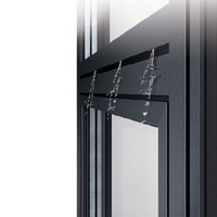 Fenêtre électrique intelligente sur mesure pour l'exportation, avec vue panoramique, commande vocale, capteur vent/pluie, en alliage d'aluminium fixe