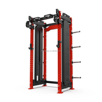 Rack d'entraînement fonctionnel professionnel double poste avec stations de câbles pour salle de sport commerciale et usage domestique