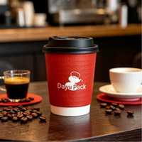 Gobelets à café en papier biodégradable avec revêtement PE, personnalisables avec logo, couvercles inclus, pour expresso, café, bureau, boissons chaudes, faible MOQ