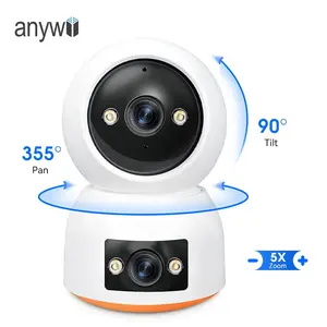 Anywii Smart Human Detection Wireless Baby Pet Camera Two-way Audio Home Security Cameras With Dual Lens Baby Monitoring Camera