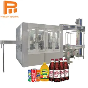 Ligne de Production automatique de boissons molles et d'eau pour animaux de compagnie, Machine de remplissage de boissons en conserve, Soda, Cola