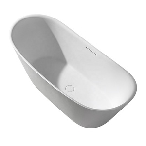 Bañera de piedra de <span class=keywords><strong>roca</strong></span> Artificial ovalada Beige, bañera de remojo de SPA interior para proyectos de Hotel, bañeras independientes coloridas - Product Image 4