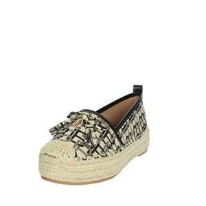 Espadrilles pour femmes Laura Biagiotti en cuir beige, chaussures plates - Product Image 6
