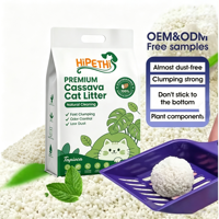 Arena para Gatos Biodegradable Hipethi, Bolsa Grande de 5 kg, Ecológica, Libre de Polvo, Control de Olores, Paquete Económico Sostenible