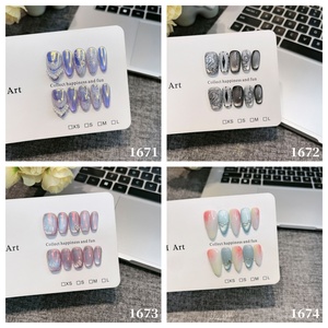 <span class=keywords><strong>Ongles</strong></span> artificiels en <span class=keywords><strong>gel</strong></span> 3D tendance 2026 de haute qualité, faits à la main, en <span class=keywords><strong>acrylique</strong></span>, vente en gros, <span class=keywords><strong>faux</strong></span> <span class=keywords><strong>ongles</strong></span> personnalisés, Ongle Artificiel - Product Image 2