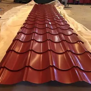 Tetto in lamiera d'acciaio Gi tetto zincato rivestito in metallo ondulato per lamiera di copertura rivestita di colore dell'edificio