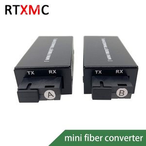 Convertisseur de média à fibre optique <span class=keywords><strong>MC</strong></span> 1F1E de petite taille, émetteur-récepteur simple, 25 km, SC 10/100M, monomode, fibre unique, 155M, 1310NM, 1550nm M - Product Image 3