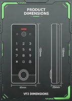 Interphone vidéo intelligent WiFi Tuya avec serrure de porte, contrôle d'accès biométrique par empreinte digitale, déverrouillage à distance par carte, application intelligente et sonnette caméra