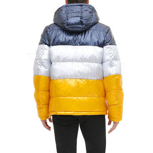 แจ็กเก็ตแบบลำลองสำหรับผู้ชายขายดีผ้าถักมีฮู้ดขนาดพิเศษมีสีตัดกันมีซิปย้อมสำหรับฤดูหนาว - Product Image 6