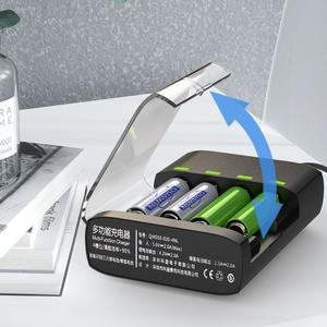 เครื่องชาร์จลิเธียม4ช่อง AA ถึง3.7V แบบพกพา1.2V DC พอร์ตเราอัจฉริยะแบตเตอรี่มาตรฐานสำหรับสกูตเตอร์ไฟฟ้าแบตเตอรี่แบบชาร์จไฟได้12V - Product Image 5