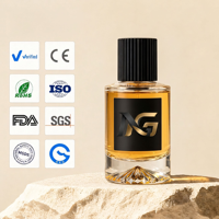 Flacon de parfum transparent cylindrique de luxe 30ml50ml100ml, flacon de parfum en verre réutilisable, emballage de parfum haut de gamme personnalisable