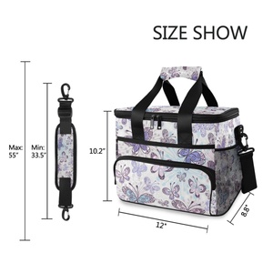 Cheap Lunch Cooler Bags Customs Insulated Thermal Foldable Office Adult Food Cooler Handbag Waterproof Lunch Bags - Product Image 6