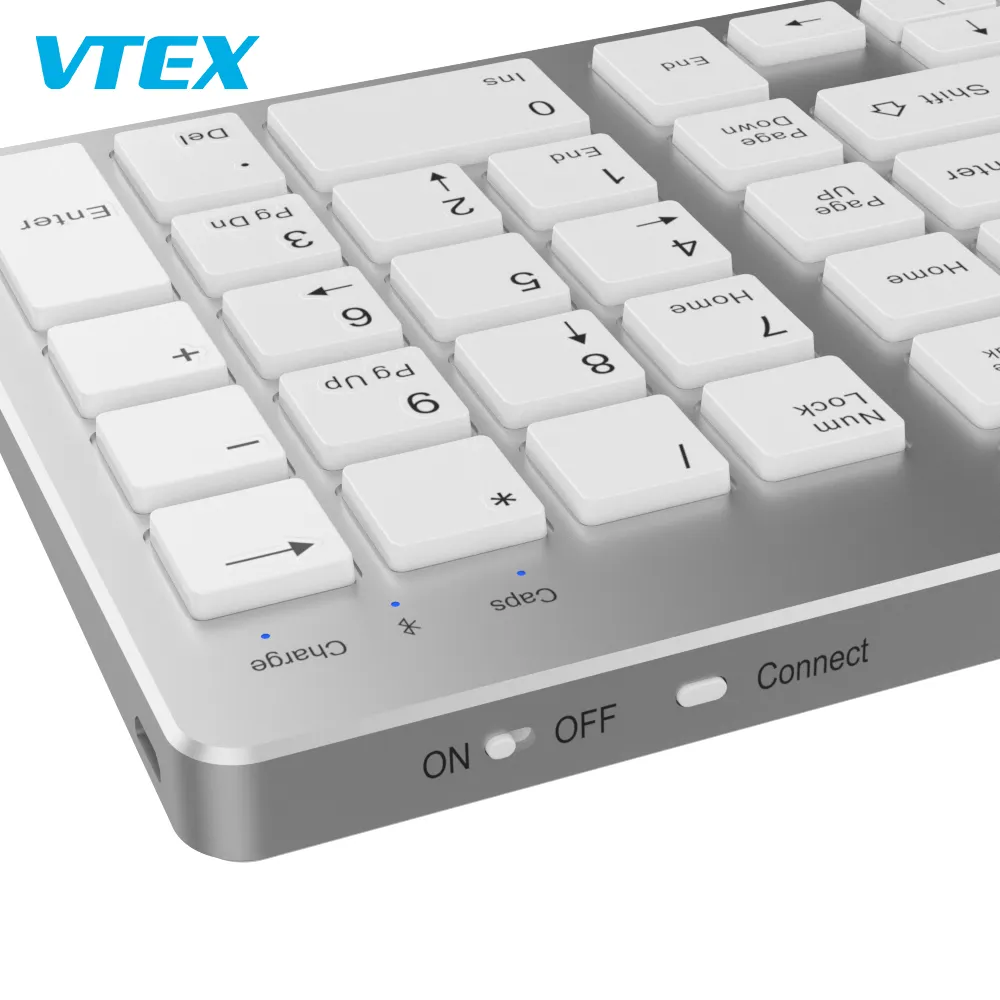 गर्म बेच पोर्टेबल डेस्कटॉप पीसी कीबोर्ड मिनी वायरलेस 109 कुंजी तीन जोन एंड्रॉयड कीबोर्ड