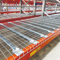 Plateau en treillis métallique galvanisé robuste pour rayonnage de palettes en entrepôt