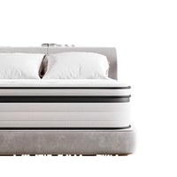 Matelas Hybride Orthopédique en Mousse à Mémoire de Forme Gel et Ressorts Ensachés, avec Soutien des Bords, Isolation des Mouvements et Respirant, pour Chambre à Coucher