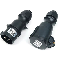 Connecteur d'alimentation industriel 16A 3 broches IP44, ensemble prise et fiche 220-250V, type mâle-femelle T735B T736B pour éclairage de scène