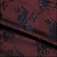 Traditionelle elegante schwere Seide Brokat Stoff Poly Brown Blumen glänzend wunderbar für Frauen Stoff Home Textile Sofa Vorhang