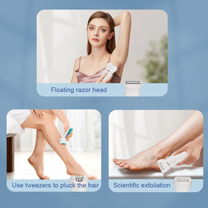Ensemble rasoir électrique indolore 3 en 1 pour femme et éliminateur de callosités, épilation du corps, tondeuse bikini avec écran numérique - Product Image 6