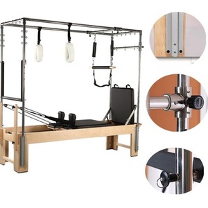 Ensemble Complet de <span class=keywords><strong>Pilates</strong></span> Reformer <span class=keywords><strong>Cadillac</strong></span> avec Tour Complète, pour la Maison et le Studio, avec Sangles, Anneaux, Double Équipement, Yoga, Y-Bed, Wood Studio Combo, Vente en Gros, 1 Ensemble - Product Image 2