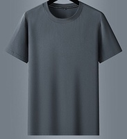 Camiseta Personalizada con Logotipo, Talla 9XL para Hombres Altos y Grandes, Tejido de Porcelana de Hielo, 100% Algodón Transpirable, Cuello Redondo, Manga Corta, Corte Regular