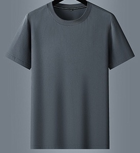 เสื้อยืดคอตตอนพิมพ์ลายโลโก้ตามสั่ง ไซส์ 9XL สำหรับผู้ชายรูปร่างใหญ่พิเศษ ผ้าไอซ์พอร์ซเลน คอกลม แขนสั้น ทรงโอเวอร์ไซส์ พรีเมียม ไซส์พลัสลำลอง - Product Image 2