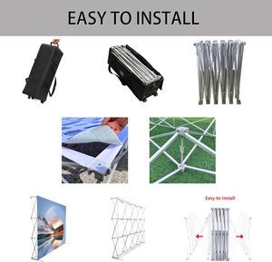 Publicidad Impresión Banner Display Custom retráctil Banner Telón de fondo con Pop up Display Stand para Tade Show Promoción - Product Image 4