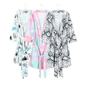 Conjunto <span class=keywords><strong>de</strong></span> Bata Kimono Floral suave para mujer, ropa <span class=keywords><strong>de</strong></span> dormir <span class=keywords><strong>de</strong></span> noche, bata <span class=keywords><strong>de</strong></span> baño <span class=keywords><strong>de</strong></span> diferentes colores, 2-3-<span class=keywords><strong>5</strong></span> Uds., oferta <span class=keywords><strong>de</strong></span> fábrica - Product Image 3