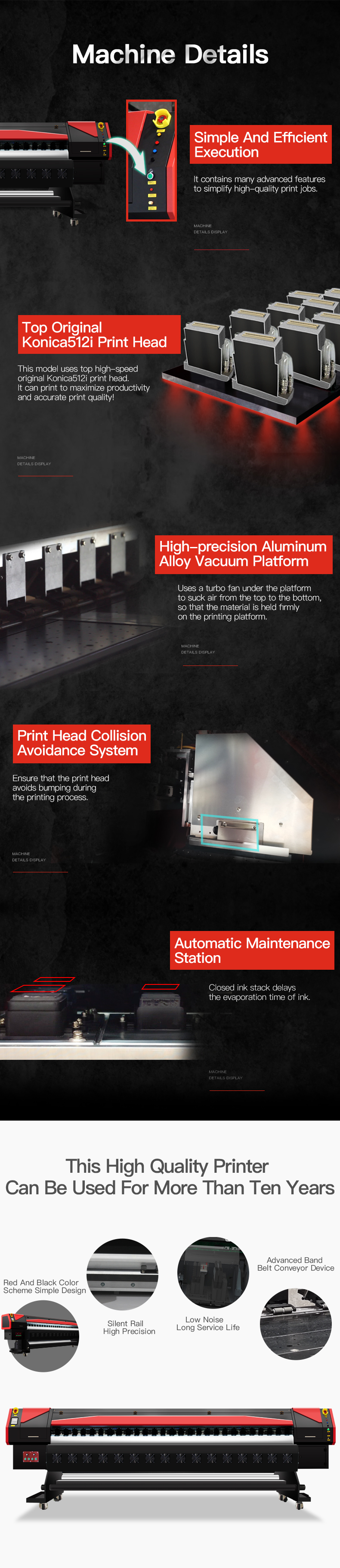 Roll to Roll Poster digital flex banner printing material Ko<i></i>nica 512i printer