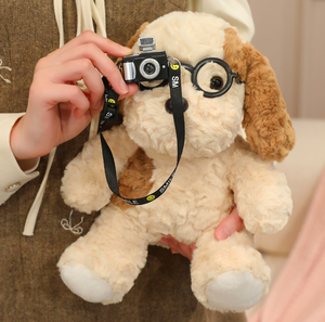 Peluche promotionnelle <span class=keywords><strong>Megna</strong></span> de 8 pouces pour machine à griffes, motifs lapin, chat, éléphant, chien, poupée mascotte personnalisée avec logo brodé - Product Image 4