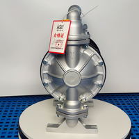 40mm Aluminium Druckluftbetriebene Pumpe für die Förderung Ölhaltiger Flüssigkeiten mit Sedimenten Verschleißfester Pumpenkörper Kugelventile und Sitzungen